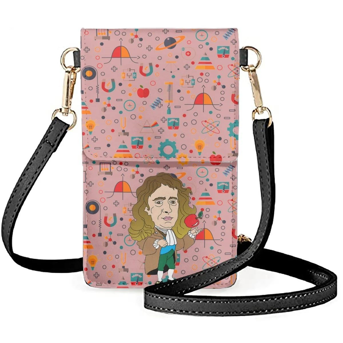 Unisex Cartoon Character Shoulder Bag PU Material