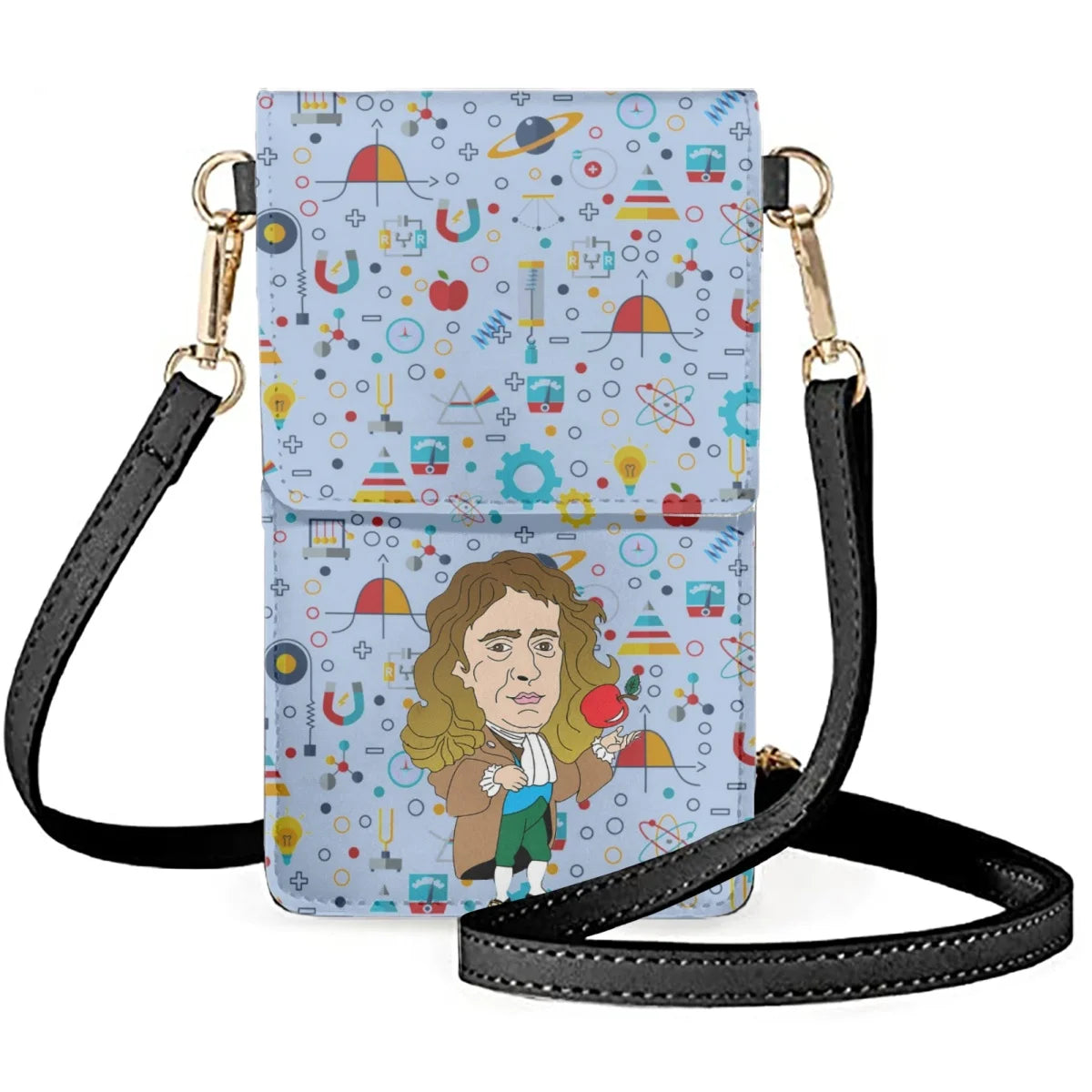 Unisex Cartoon Character Shoulder Bag PU Material