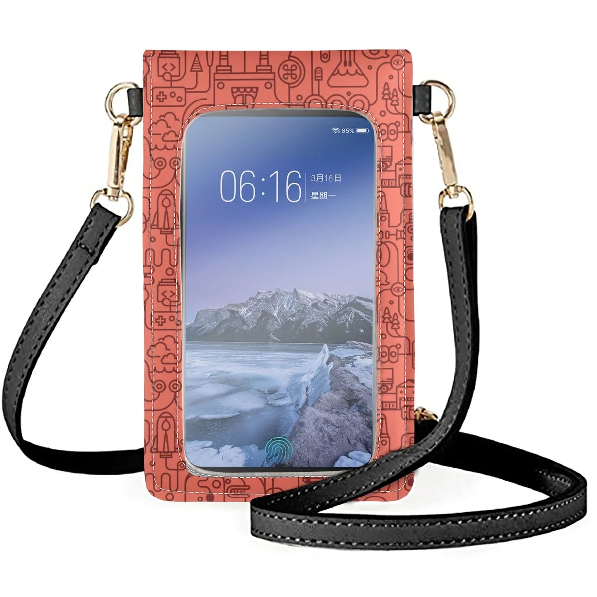 Mobile Phone Bag Animation Microscope Cellphone Bags Durable Wallet