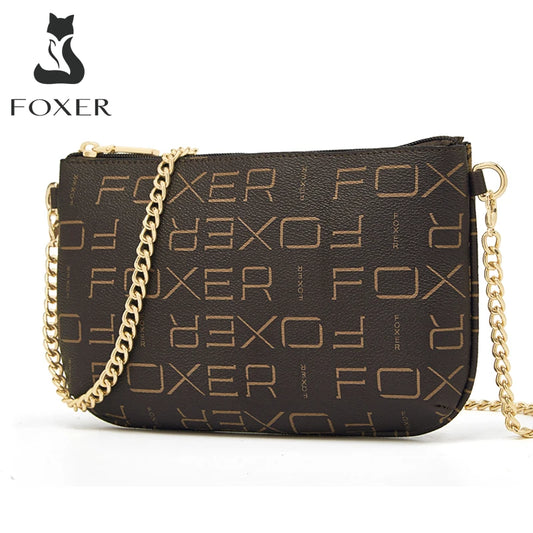 Women PVC Leather Shoulder Bag Small Purse Monogram Signature Printing Letter