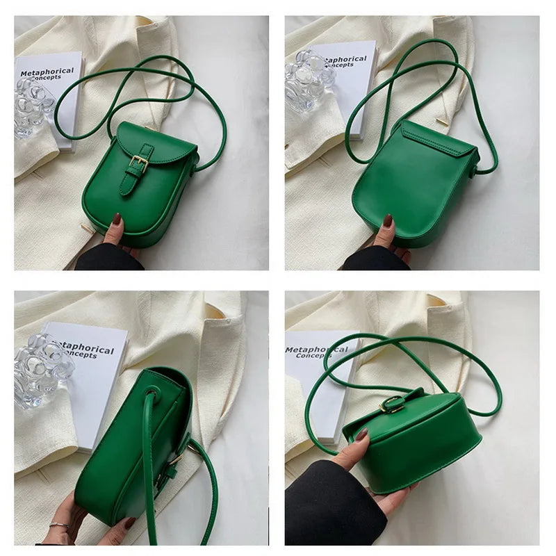Shoulder Messenger Bag PU Leather Crossbody Bag Women Handbag Purses