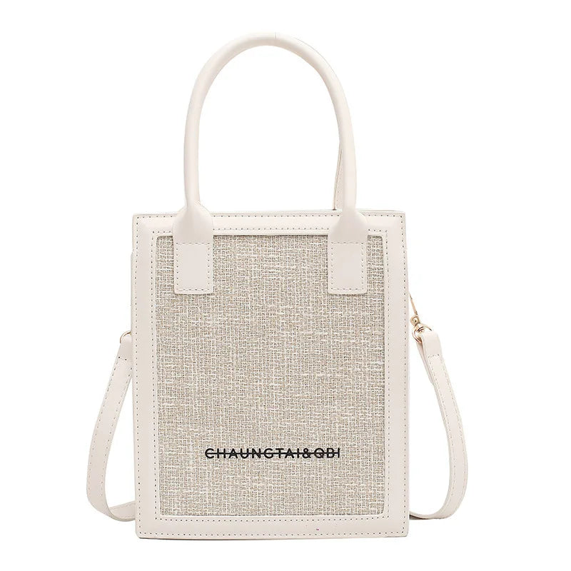 Women's Small Square Crossbody Bag PU Leather Shoulder Handbag