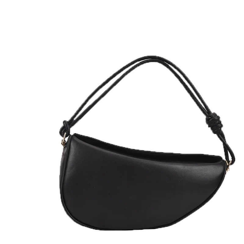 Solid Lady Half Moon Crossbody Bag Casual Underarm Bag WLHB2391