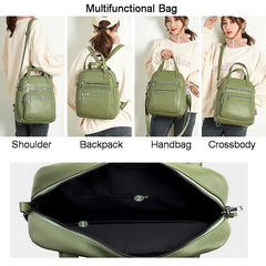 Vintage Leather Backpack Crossbody Bag Star Style WLHB2460