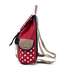 Vintage Cat Cartoon Canvas Backpack School Bags For Teenager Girls