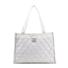 Casual Corduroy Satchel Winter Totes Zipper Handbags