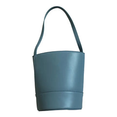 Fairy PU Mini Open Bucket Bag Soft Leather Femme bolsa Handbag
