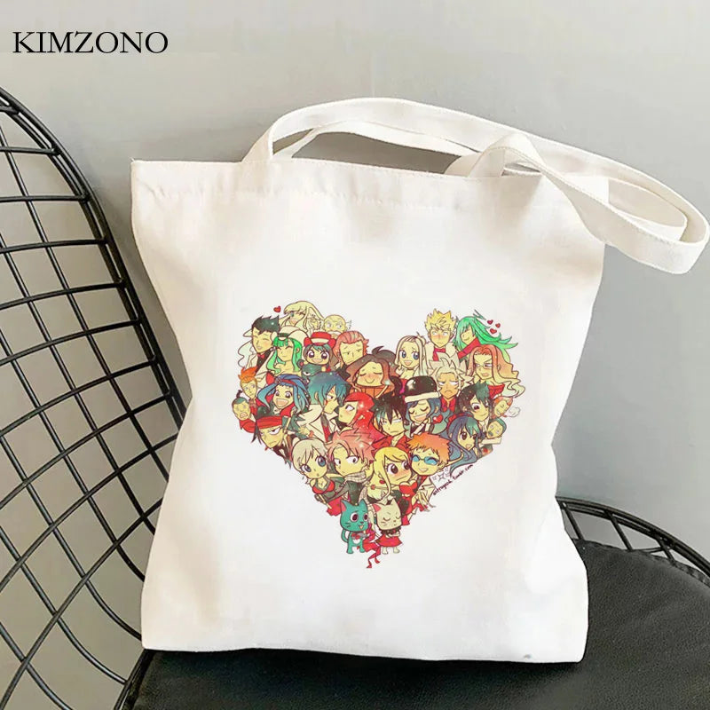 Fairy Tail shopping bag reusable stylish grocery handbag