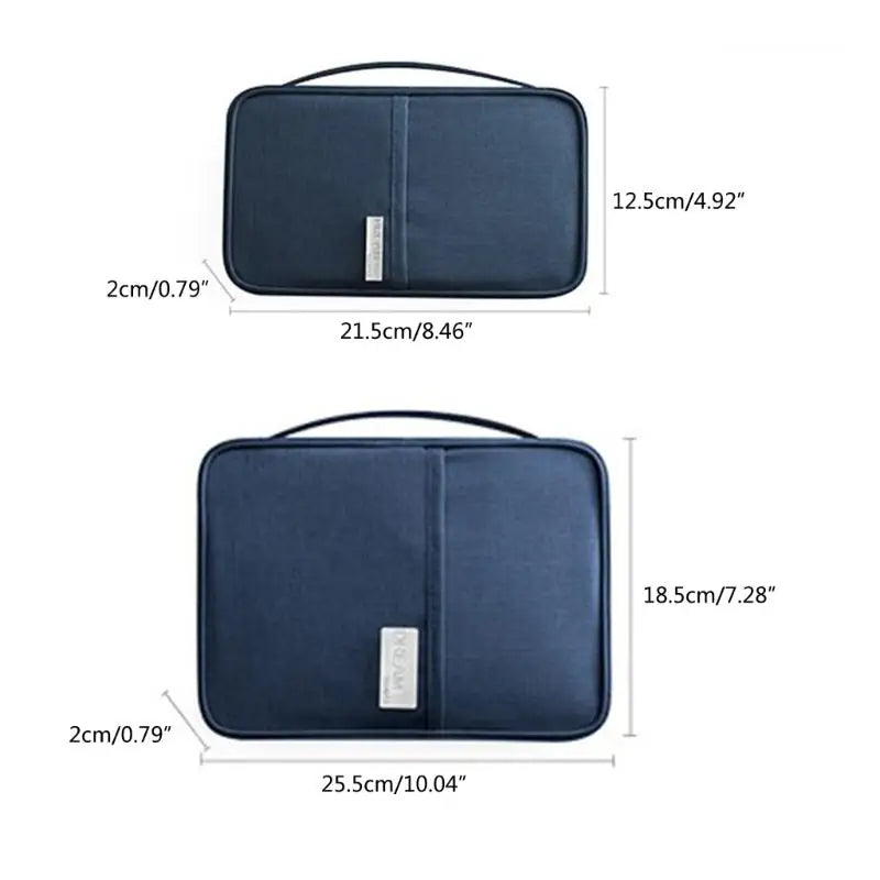 Family Passport Wallet Waterproof Travel Document Organizer
