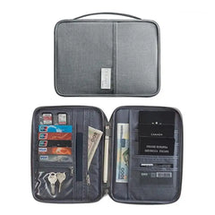 Family Passport Wallet Waterproof Travel Document Organizer