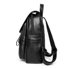 Women High Leather Backpack Casual Shoulders Bag