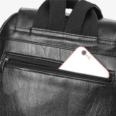 Women High Leather Backpack Casual Shoulders Bag