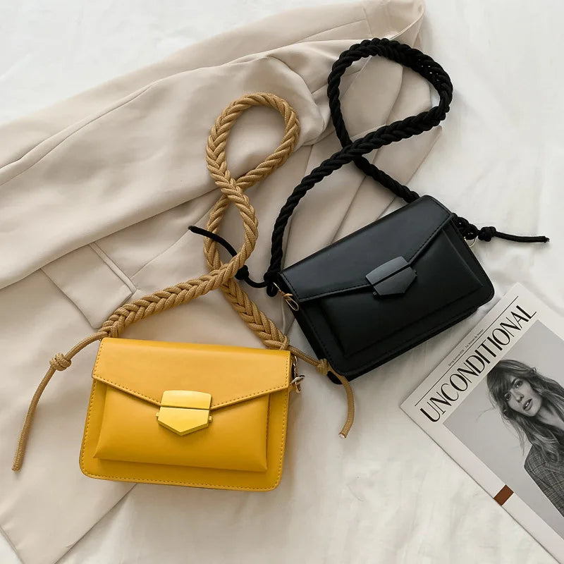 Classic Leather Quilted Shoulder Crossbody Bag B383