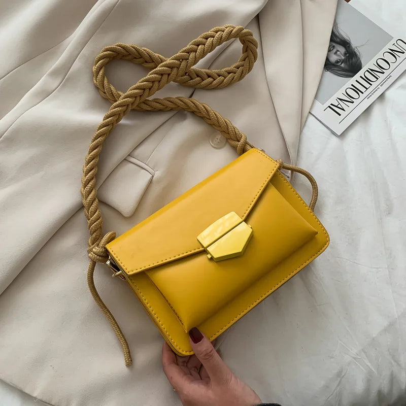 Classic Leather Quilted Shoulder Crossbody Bag B383