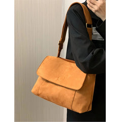 Frosted PU Leather Shoulder Bag Women's Handbag Purses