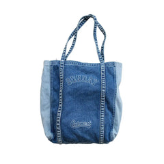 Famous Women Handbag Large Capacity Denim Shoulder Bag