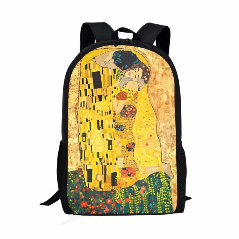 Gustav Klimt Tears Kiss Canvas Travel Bag