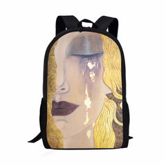 Gustav Klimt Tears Kiss Canvas Travel Bag