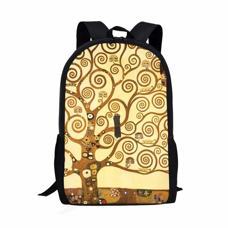 Gustav Klimt Tears Kiss Canvas Travel Bag