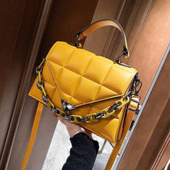 Women Shoulder Bag Messenger Leather Chain Flap Satchel Bag Ladies Handbag