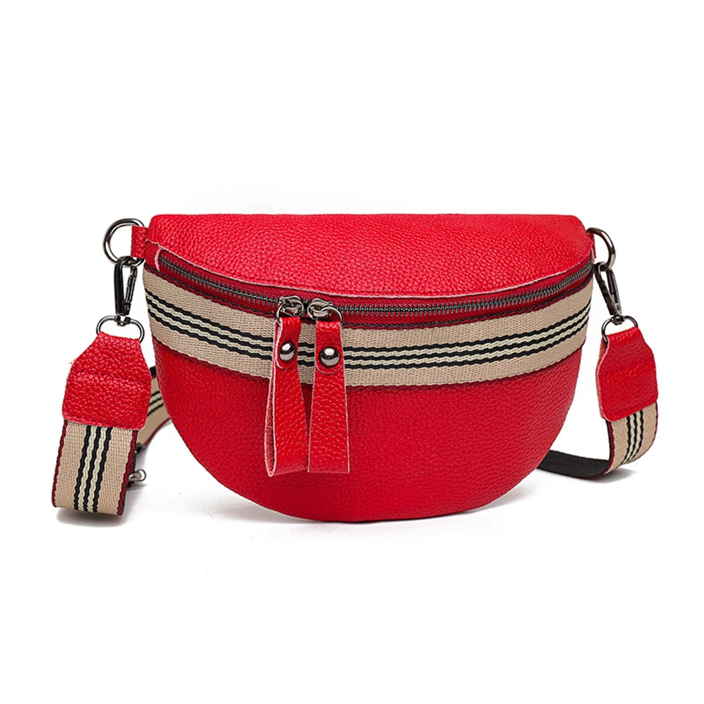 Fanny Belt Pack PU Messenger Bags Diamonds Crossbody Cosmetics Shopper Purse