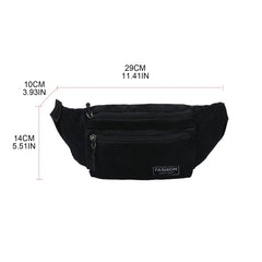Corduroy Fanny Pack Waist Bag for Women Girls Ladies