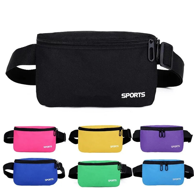 Unisex Waist Pack Zipper Bum Bag Hip Pouch