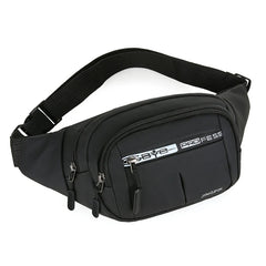 Grey Fanny Pack for Women Men Unisex Waist Bag Zipper Adjustable Strap Large