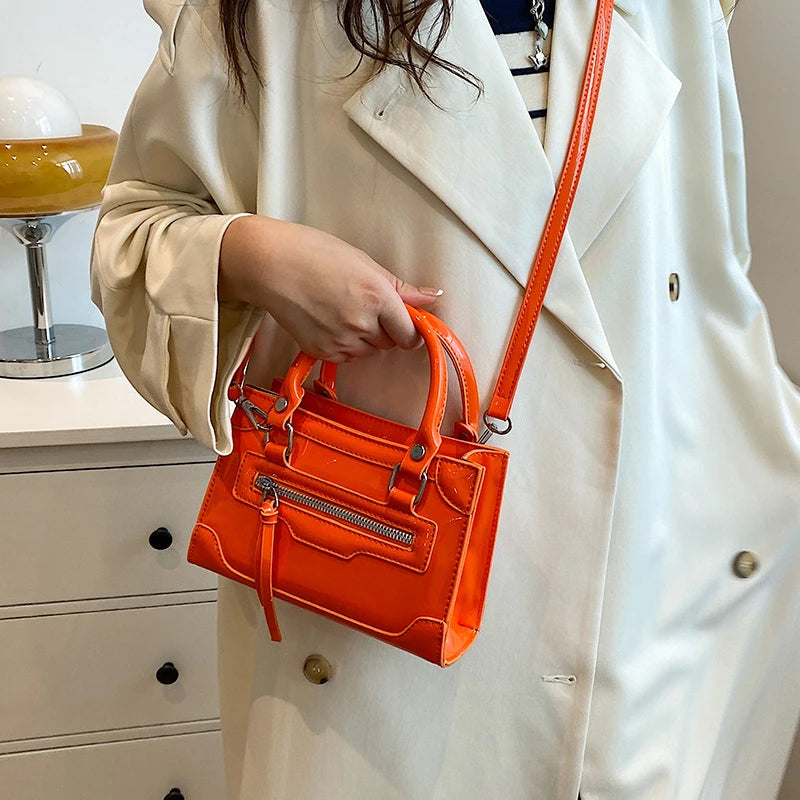 Patent Leather Totes Handbag Women Shoulder Bags