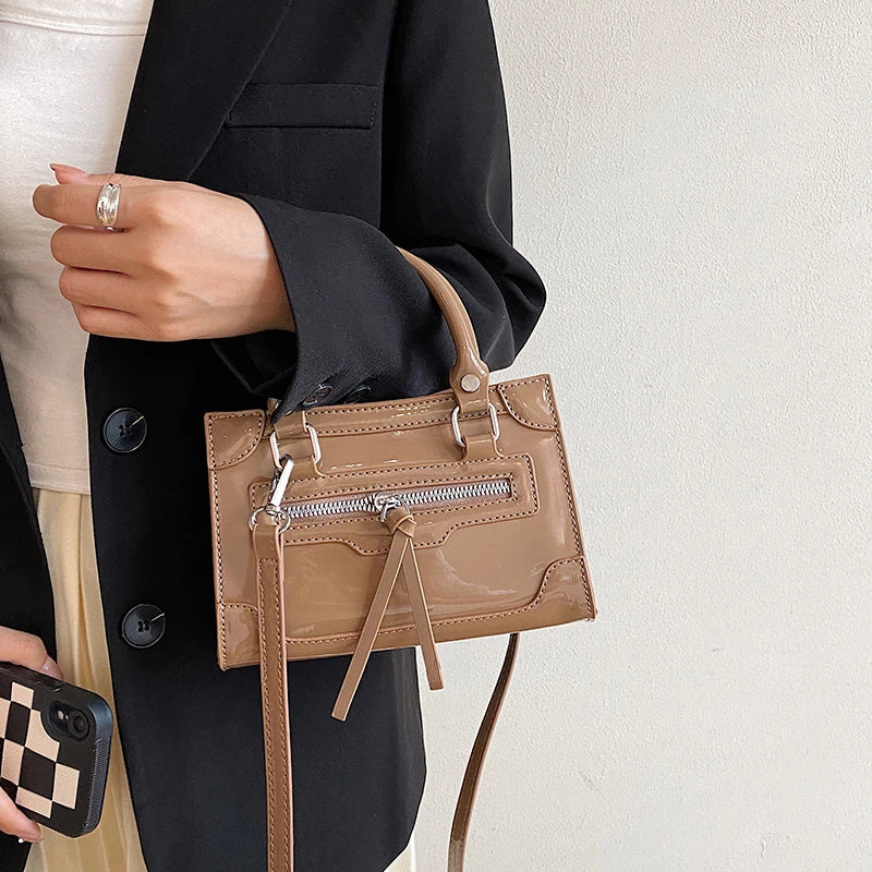 Patent Leather Totes Handbag Women Shoulder Bags
