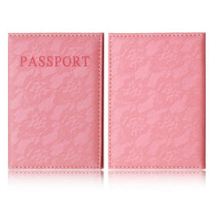 Pink World Travel Passport Cover Holder