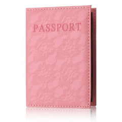 Pink World Travel Passport Cover Holder