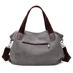 Canvas Summer Shoulder Bag Girls Large Capacity Handbag