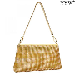 Rhinestone Clutch Shoulder Bag - Wedding Party Hand Bag