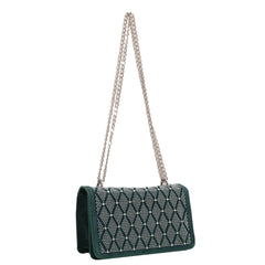 Diamonds Plaid Shoulder Handbags Female Travel Cross Body Bag