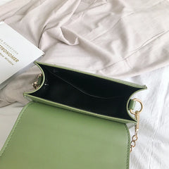 Small Chain Shoulder Crossbody Bag Graffiti PU Leather Messenger Bag