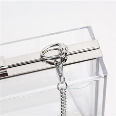 Acrylic Transparent Bag Lady Clutches Chain Women Shoulder Messenger Bags