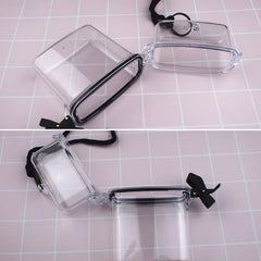 Acrylic Transparent Women Handbag Crossbody Messenger Bag