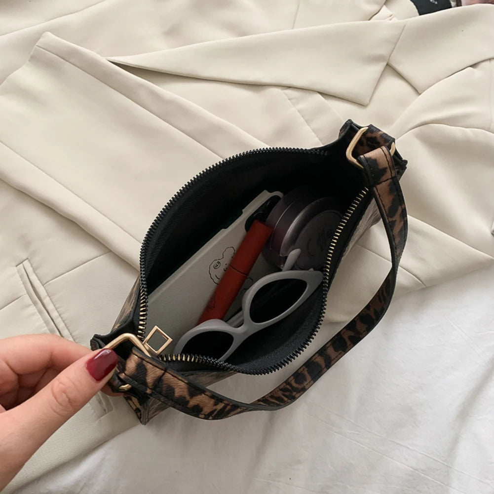 Animal Pattern Handbag PU Leather Shoulder Purse Female Totes Bag