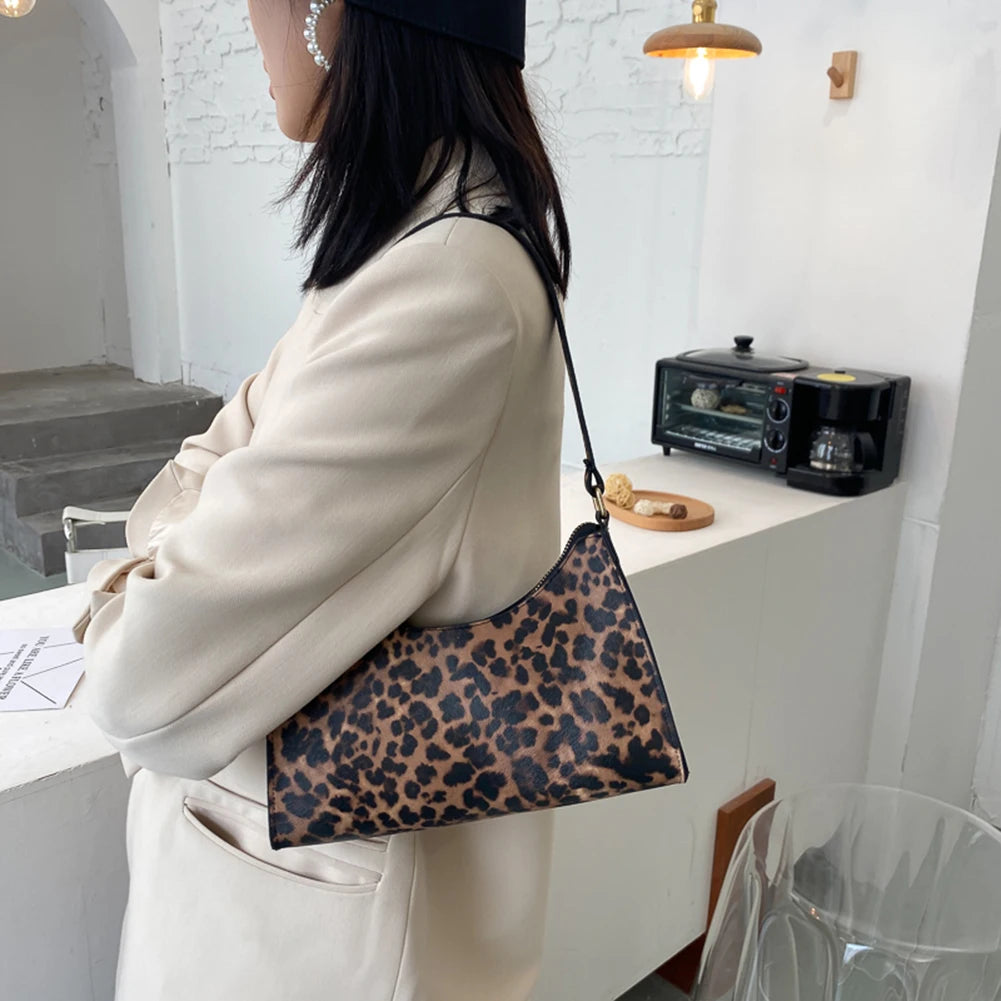 Animal Pattern Handbag PU Leather Shoulder Purse Female Totes Bag