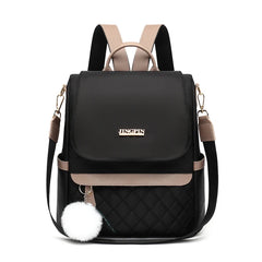 Anti-Theft Women Travel Backpack Solid School Bag