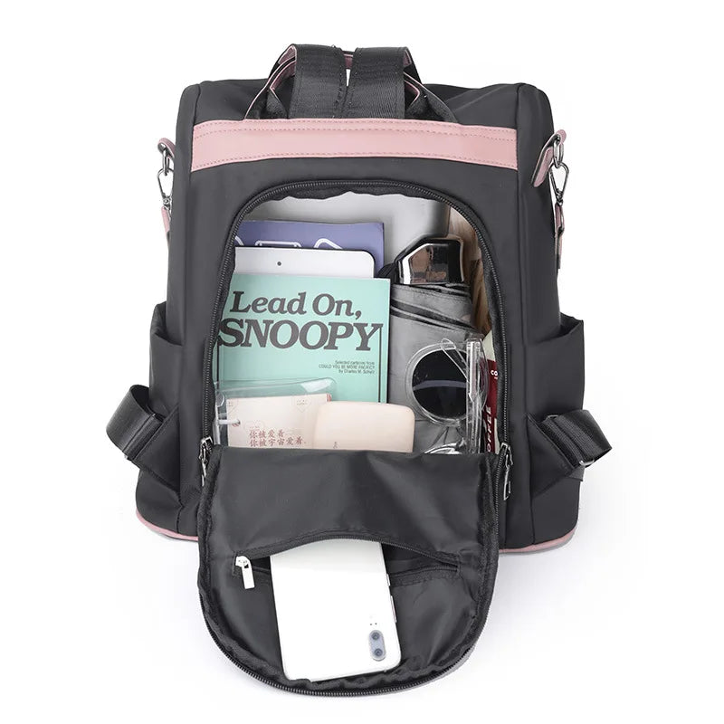 Anti-theft Waterproof Backpack Women Large Capacity School Bag