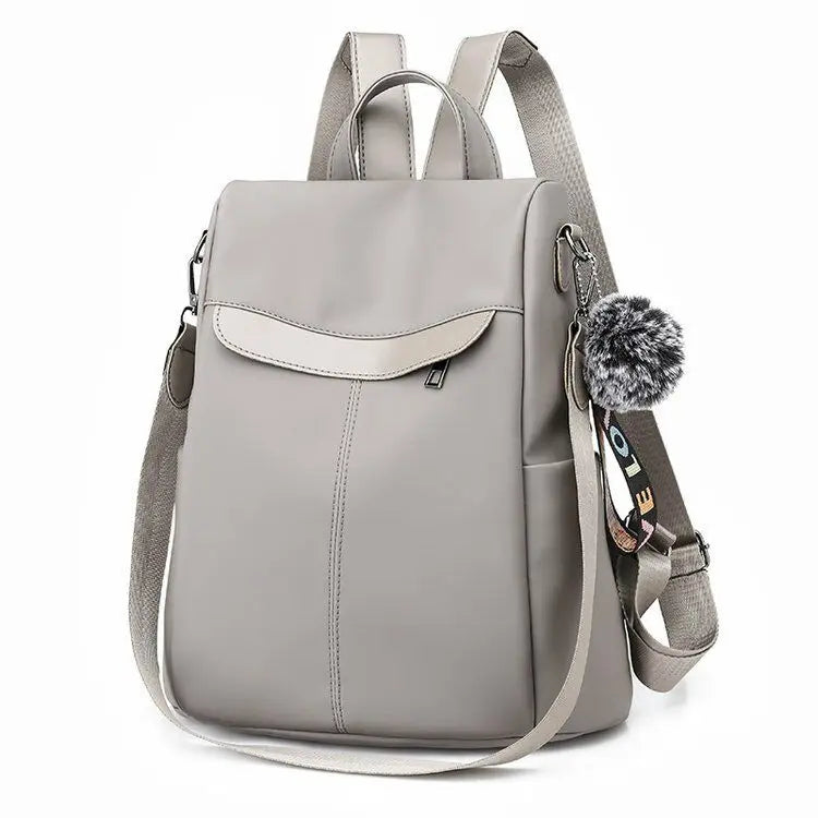 14 inch Laptop Backpack Women Travel Bag Solid School Detachable Shoulder Strap