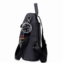 14 inch Laptop Backpack Women Travel Bag Solid School Detachable Shoulder Strap