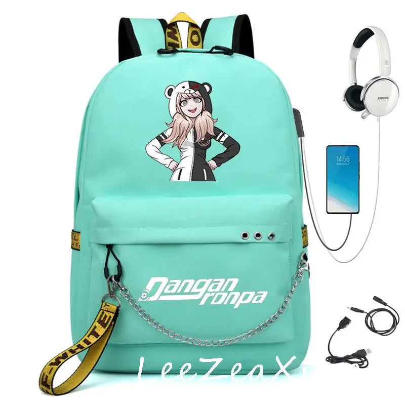 Anime Danganronpa monokuma Backpack - Kids Boys Girls School Bag