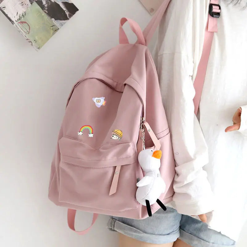 Canvas Anti-theft Women's Backpack