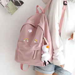 Canvas Anti-theft Women's Backpack