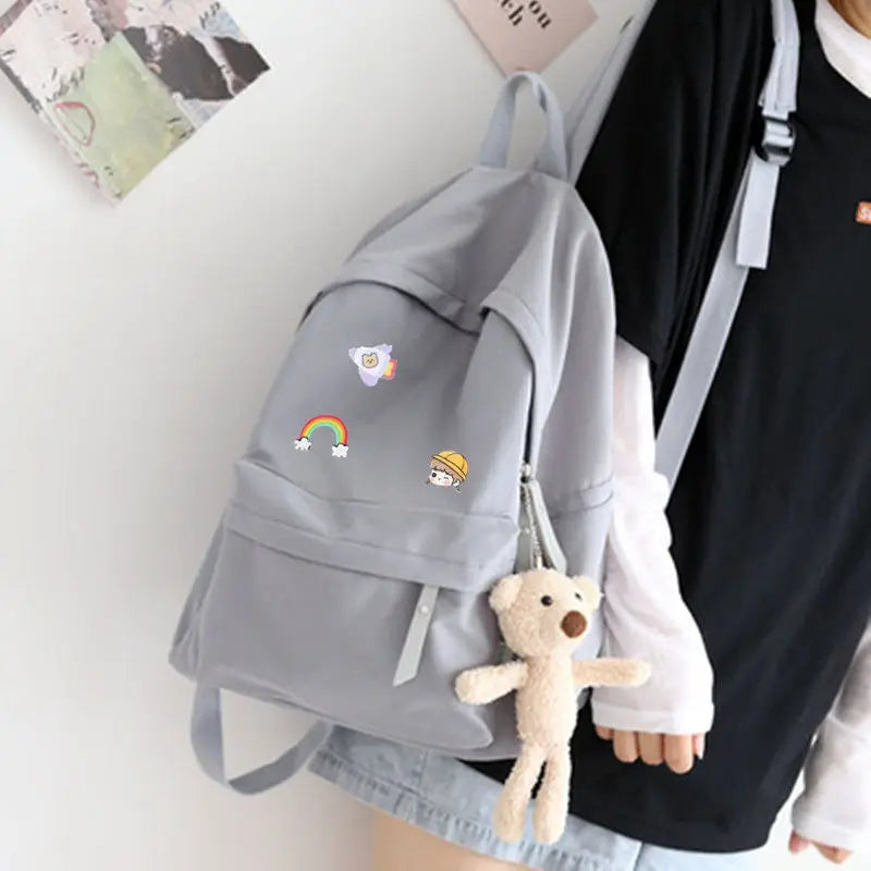 Canvas Anti-theft Women's Backpack