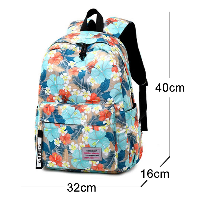 Flamingo Print Children School Bag Light Student Backpack