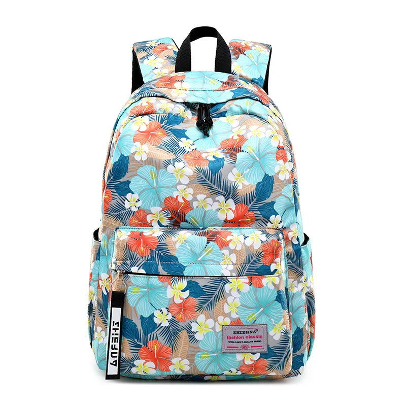 Flamingo Print Children School Bag Light Student Backpack